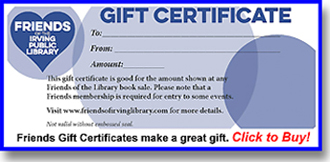 Friends Gift Certificate